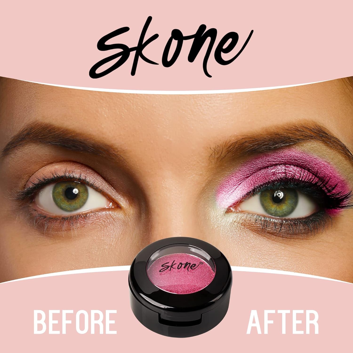 Cosmetics Gems Eye Shadow, Highly Pigmented, Longwear Eye Makeup, Single Eyeshadow with Pro Shimmery Finish - Ultra-Blendable, Slightly Shimmer Shades - Pinkeyeshadow - Strawberries